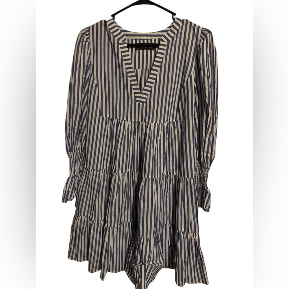 Pomander Place Navy and White Striped Garment